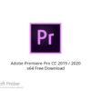 Adobe Premiere Pro CC 2019/2020 x64 Free Download