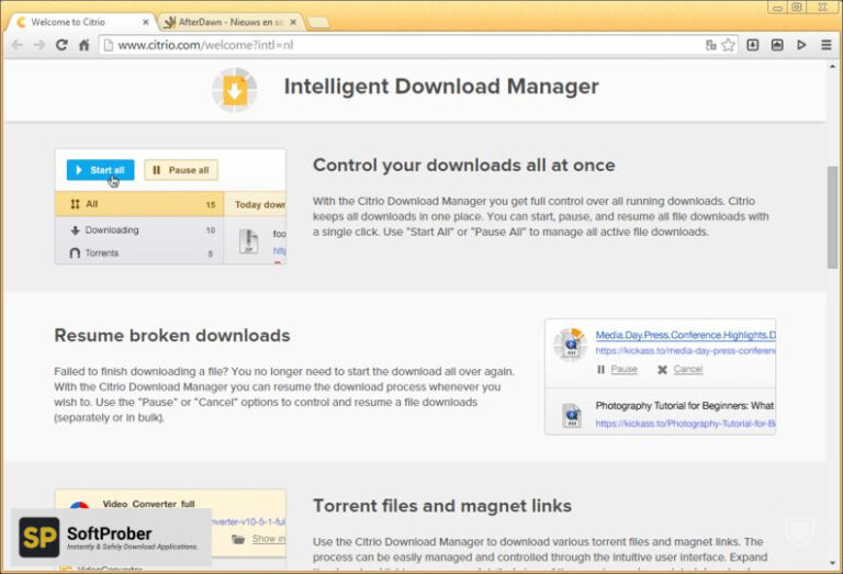 citrio browser good to download torrent files