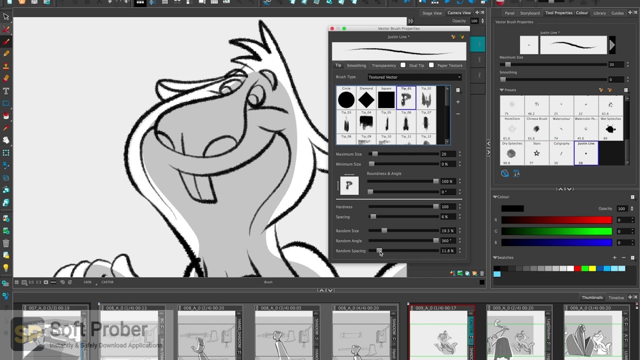 how to change your title on toonboom storyboard pro