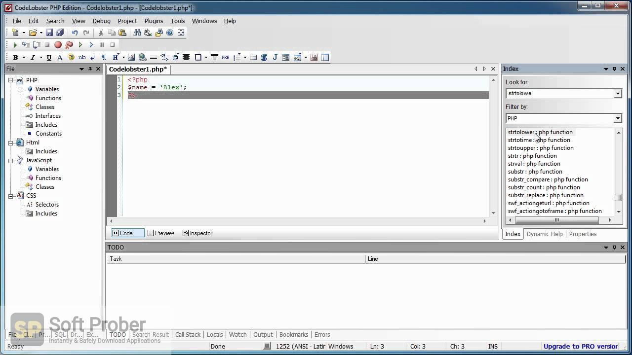 CodeLobster IDE Professional 2.4 for windows download free