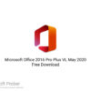 Microsoft Office 2016 Pro Plus VL May 2020 Free Download