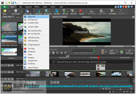 NCH VideoPad Video Editor Professional 2020 Direct Link Download-Softprober.com