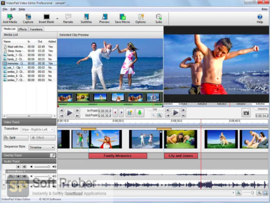 NCH VideoPad Video Editor Professional 2020 Latest Version Download-Softprober.com
