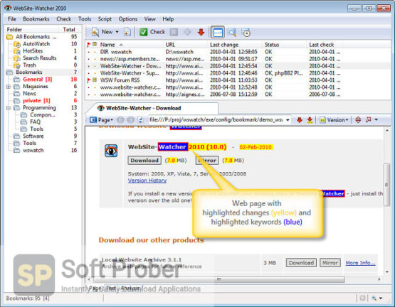 WebSite Watcher 2020 Direct Link Download-Softprober.com