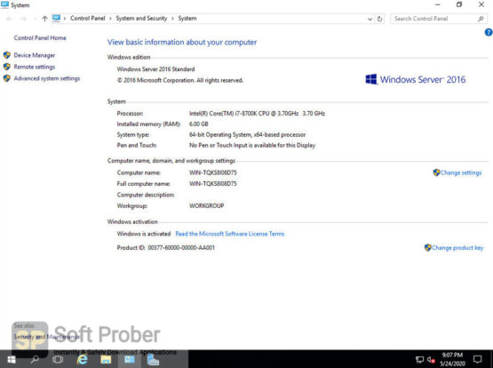 Windows Server 2016 May Update 2020 Latest Version Download-Softprober.com
