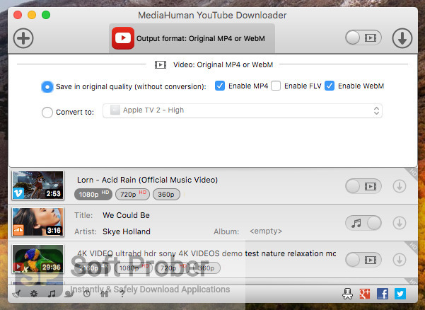 download the last version for ipod MediaHuman YouTube Downloader 3.9.9.83.2406