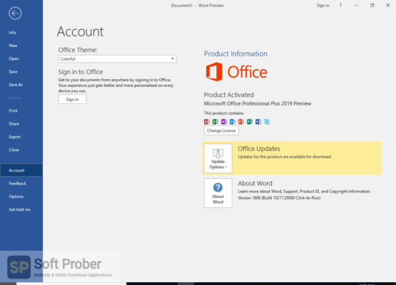 Microsoft Office 2019 Professional Plus Offline Installer Download-Softprober.com