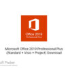 MS Office Pro Plus 2019 Standard/Visio/Project Download