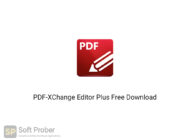 PDF XChange Editor Plus 2020 Free Download-Softprober.com