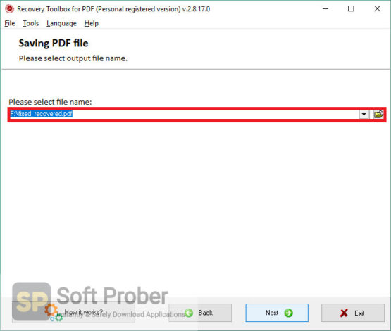 Recovery Toolbox for PDF 2020 Latest Version Download-Softprober.com