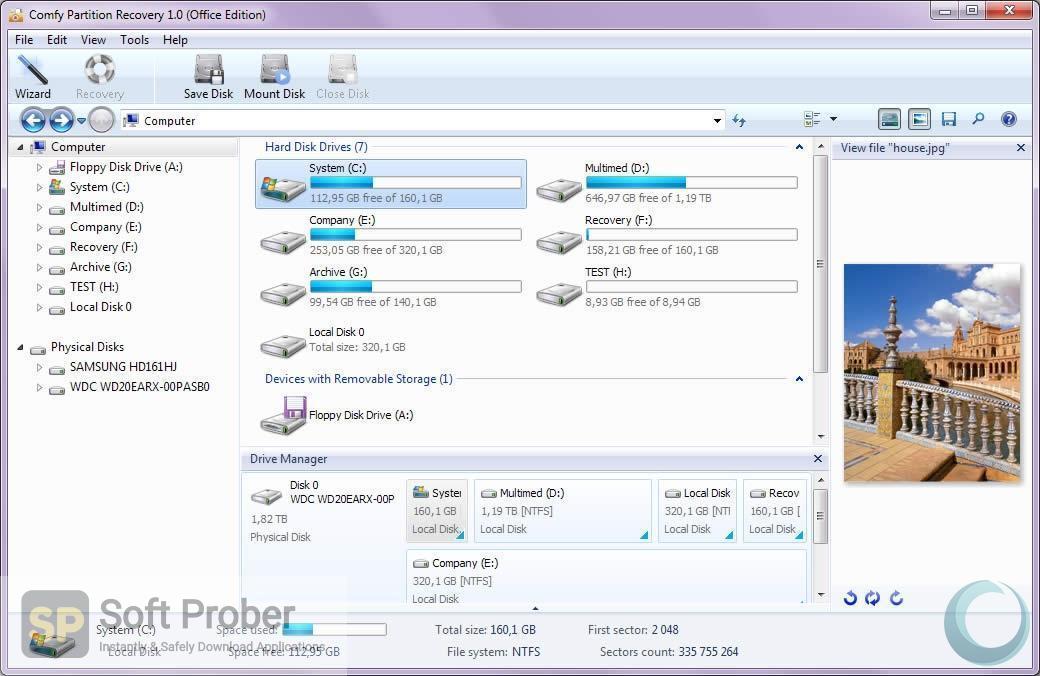 instaling Comfy File Recovery 6.8