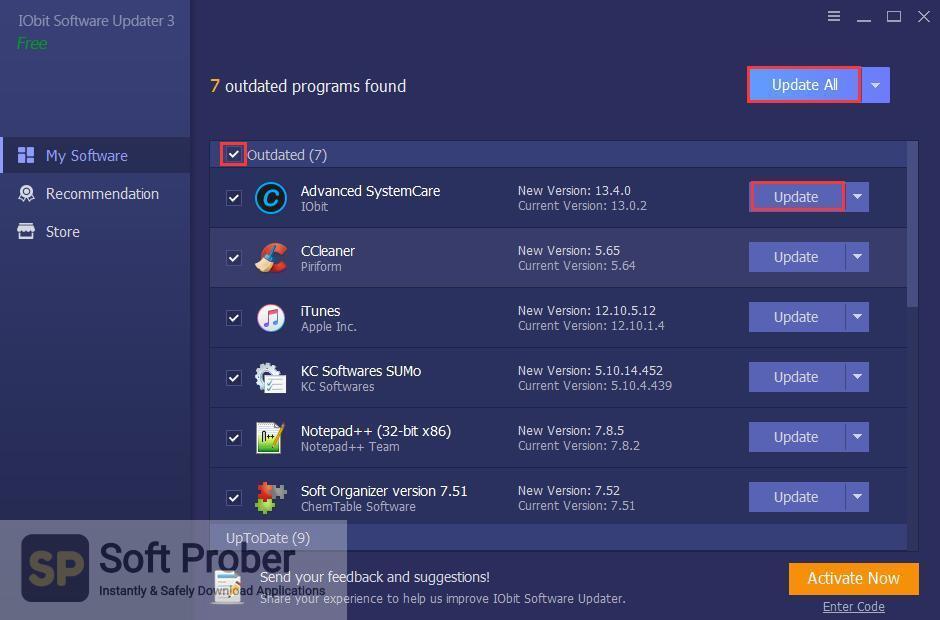 IObit Software Updater Pro 6.2.0.11 download the new version for windows