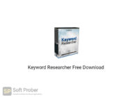 Keyword Researcher 2020 Free Download-Softprober.com
