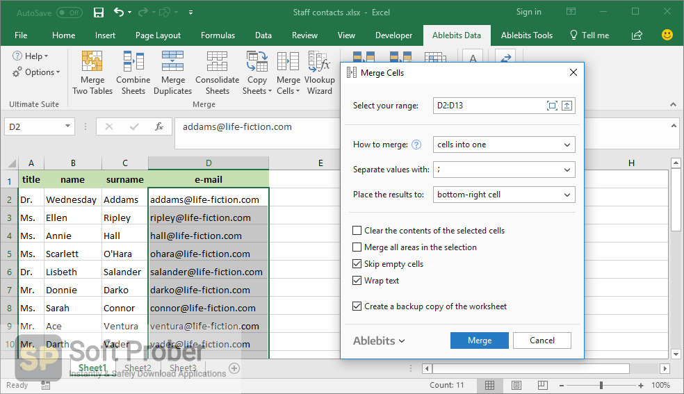 Ablebits Ultimate Suite for Excel 2024.1.3443.1616 free instal