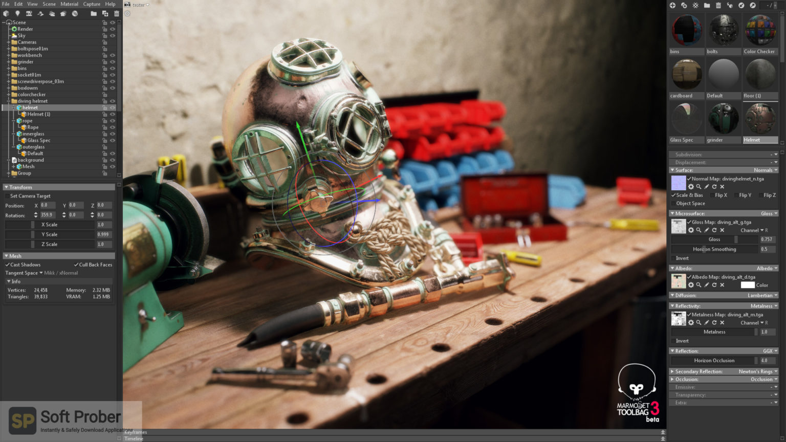 download the new Marmoset Toolbag 4.0.6.2