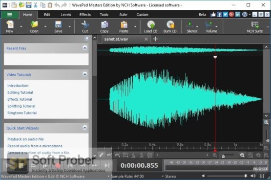 NCH WavePad Audio Editor 17.57 download the new version for ios