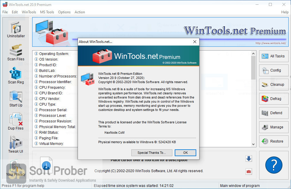 WinTools net Premium 23.8.1 for windows instal