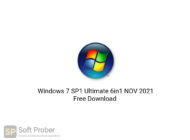 Windows 7 SP1 Ultimate 6in1 NOV 2021 Free Download-Softprober.com