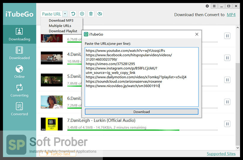 iTubeGo YouTube Downloader free instal