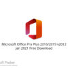 Microsoft Office Pro Plus 2016/2019 v2012 Jan 2021 Free Download