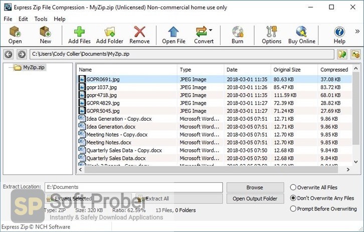 express zip file compression download free