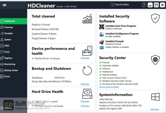 HDCleaner 2021 Latest Version Download-Softprober.com