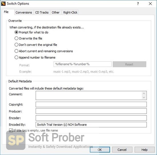 NCH Switch Sound File Converter 2021 Offline Installer Download-Softprober.com