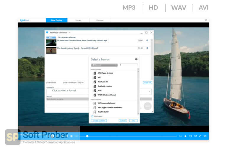 realplayer features