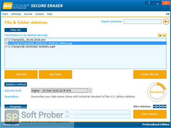 Secure Delete Professional 2021 Offline Installer Download-Softprober.com