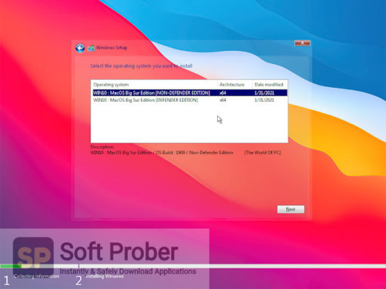 Windows 10 1909 MacOS Lite Big Sur Edition x64 February 2021 Offline Installer Download-Softprober.com