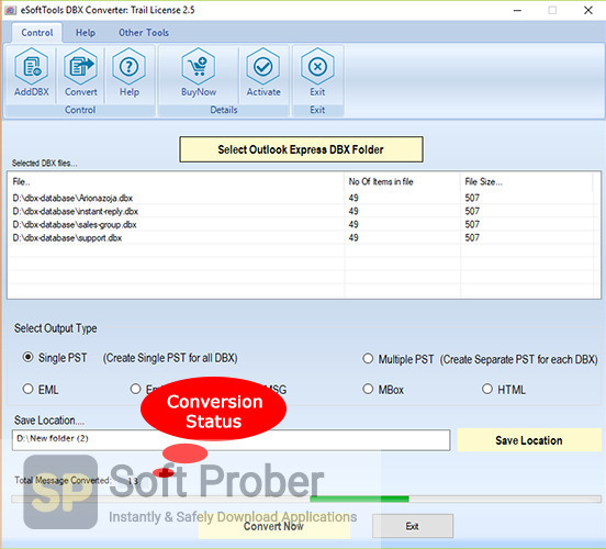 eSoftTools DBX Converter 2021 Offline Installer Download-Softprober.com