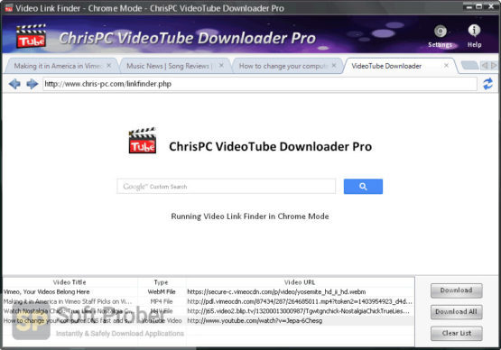 ChrisPC VideoTube Downloader Pro 14.23.0712 for mac instal free