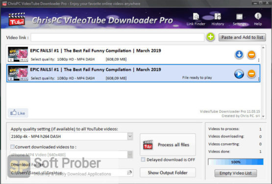 ChrisPC VideoTube Downloader Pro 2021 Offline Installer Download-Softprober.com