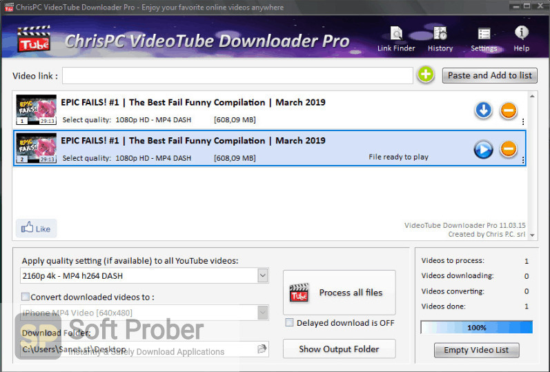 ChrisPC VideoTube Downloader Pro 14.23.1124 free instals