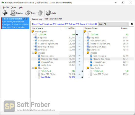 FTP Synchronizer Professional 2021 Offline Installer Download-Softprober.com