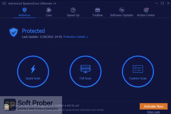 IOBit Advanced SystemCare Ultimate 2021 Latest Version Download-Softprober.com
