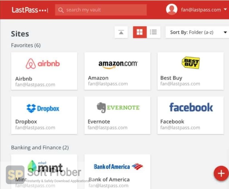 lastpass password manager. on computer