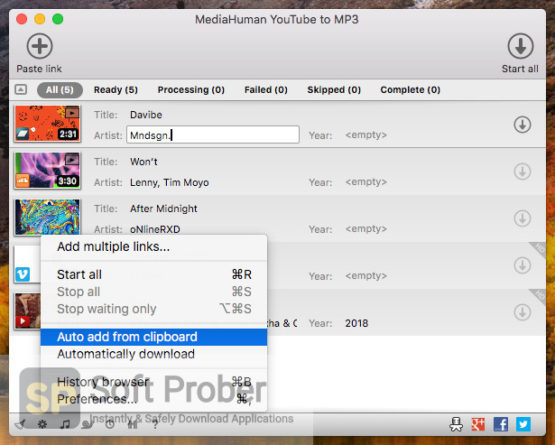 MediaHuman YouTube to MP3 Converter 2021 Offline Installer Download-Softprober.com