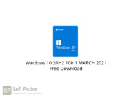 Windows 10 20H2 10in1 MARCH 2021 Free Download-Softprober.com