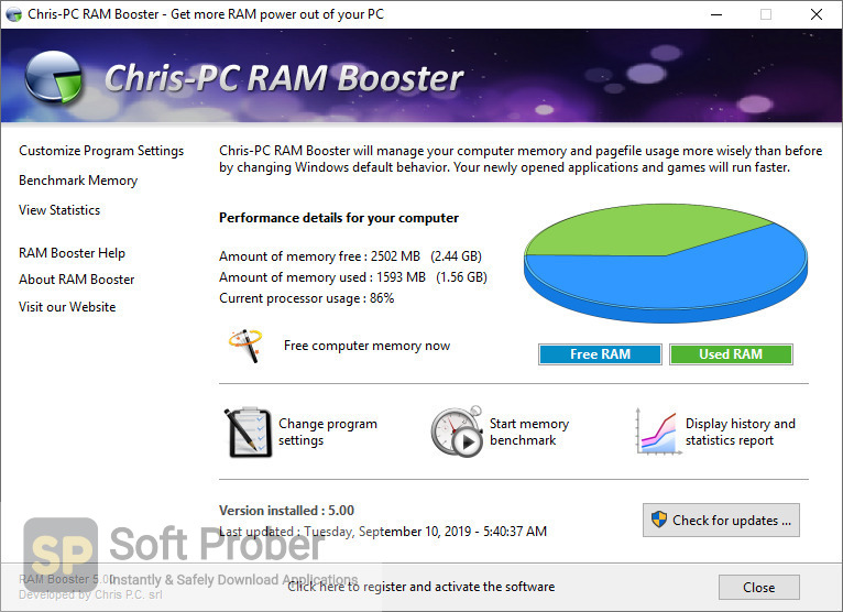 Chris-PC RAM Booster 7.09.25 for windows instal free