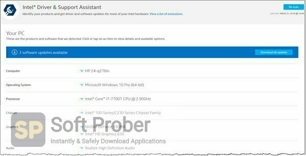 intel drivers support assistant download