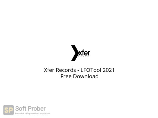 Xfer Records LFOTool 2021 Free Download-Softprober.com