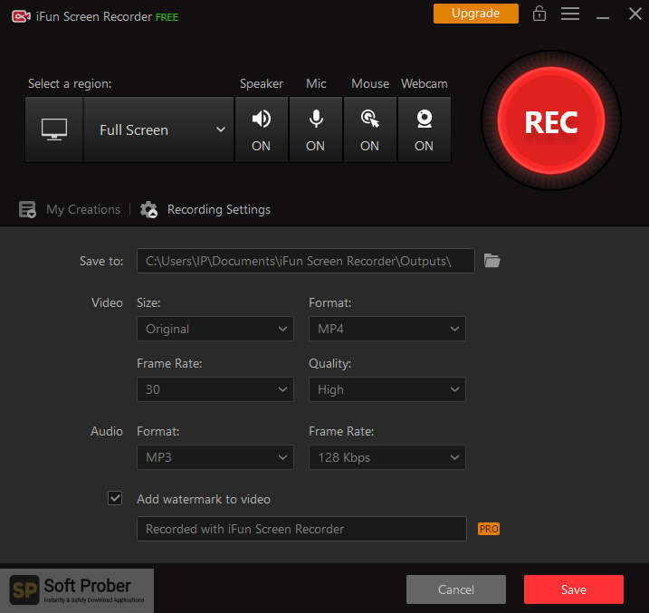 IObit iFun Screen Recorder Pro Technical Setup Details