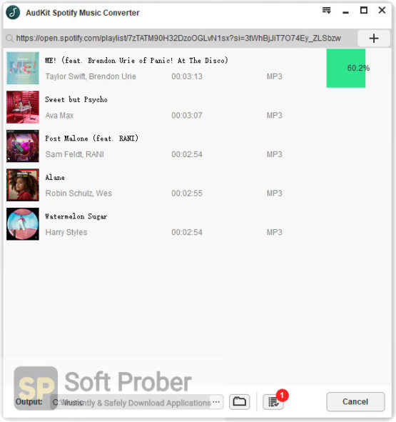 AudKit Spotify Music Converter 2021 Offline Installer Download-Softprober.com