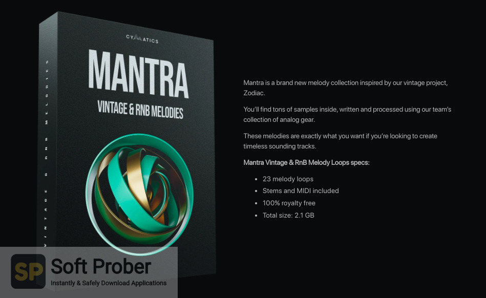 Cymatics – Mantra – Vintage & RnB Melody Loops Technical Setup Details