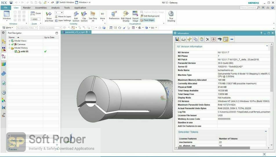 Siemens nx чертежи