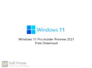 Windows 11 Pro Insider Preview 2021 Free Download-Softprober.com