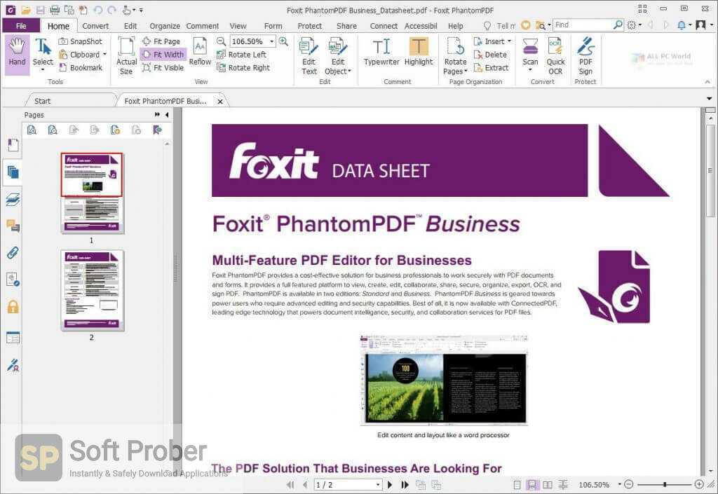 foxit pdf reader pro free download