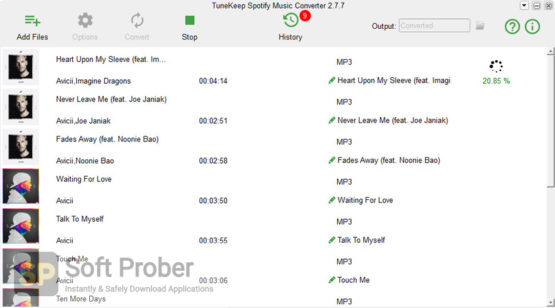 TuneKeep Spotify Music Converter 2021 Offline Installer Download-Softprober.com