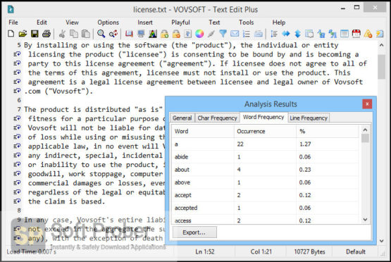 VovSoft Text Edit Plus 2021 Latest Version Download-Softprober.com